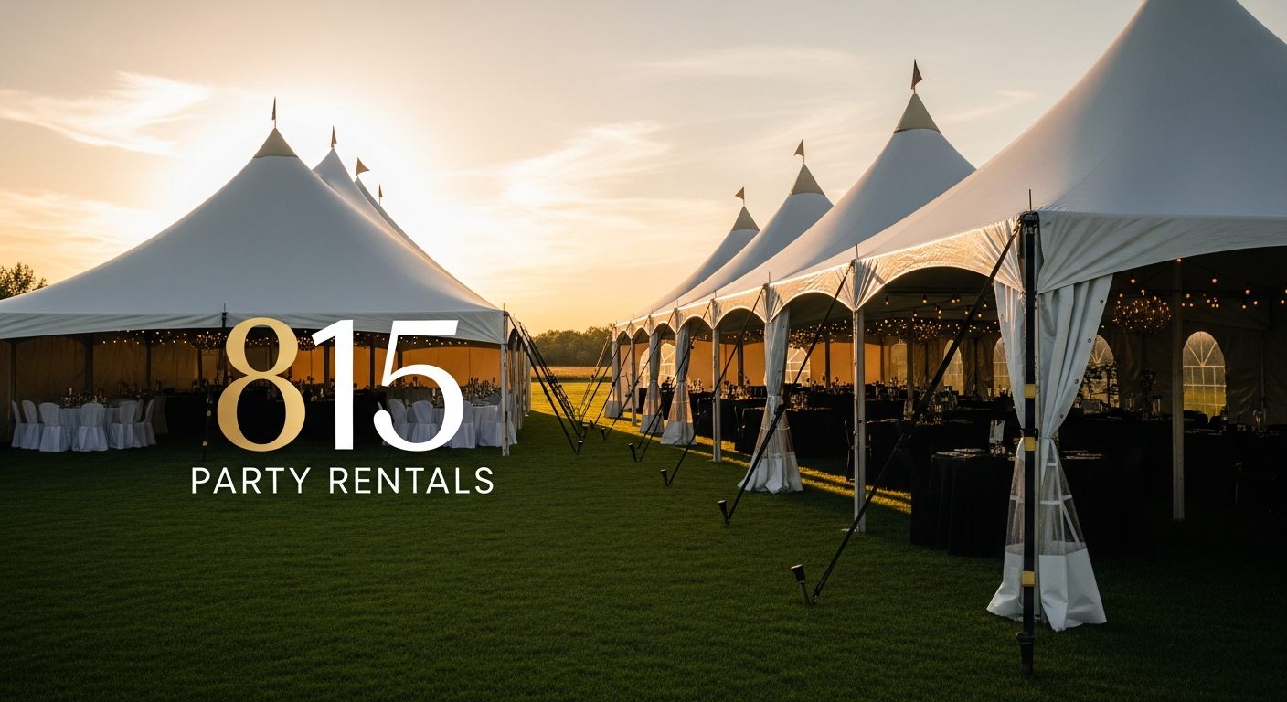 Tent setup in Freeport IL