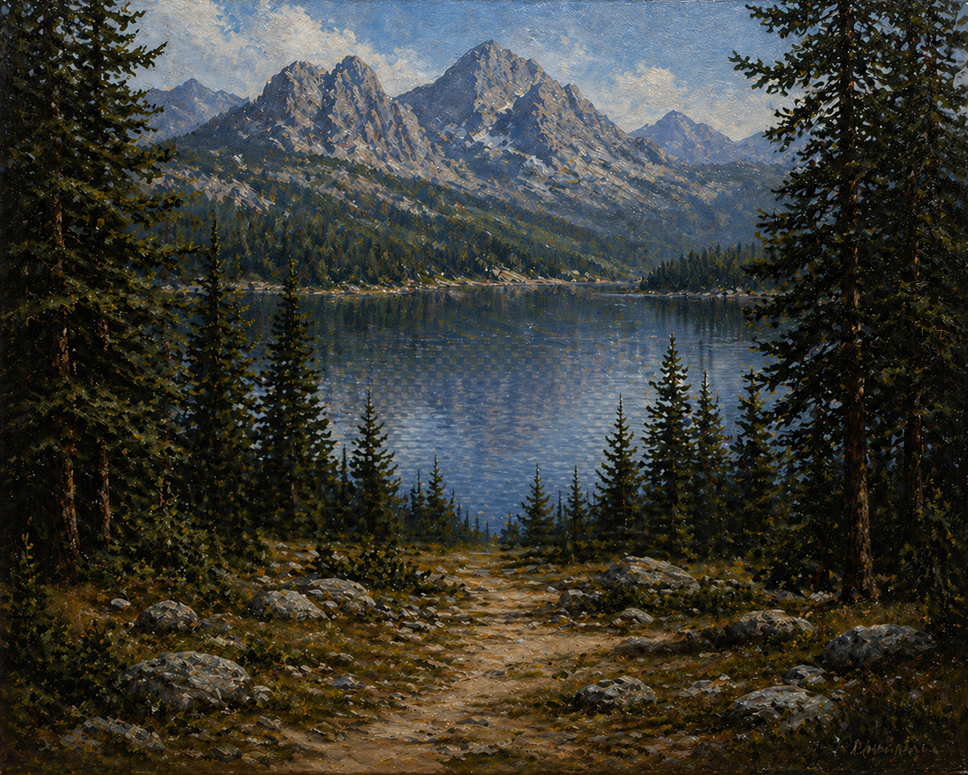 Cabin painting variation 7