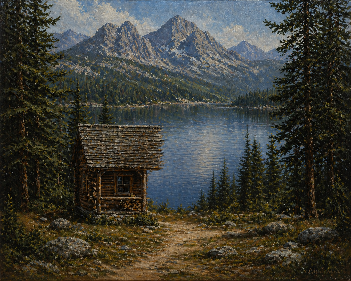 Cabin painting variation 2
