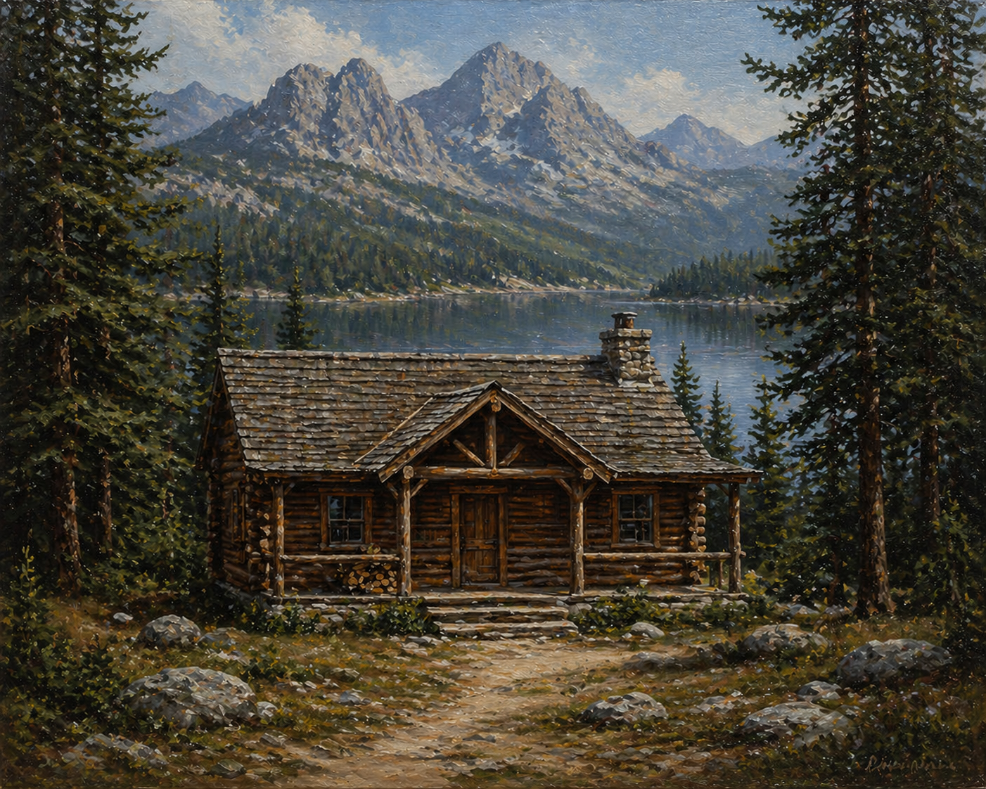 Cabin painting variation 6