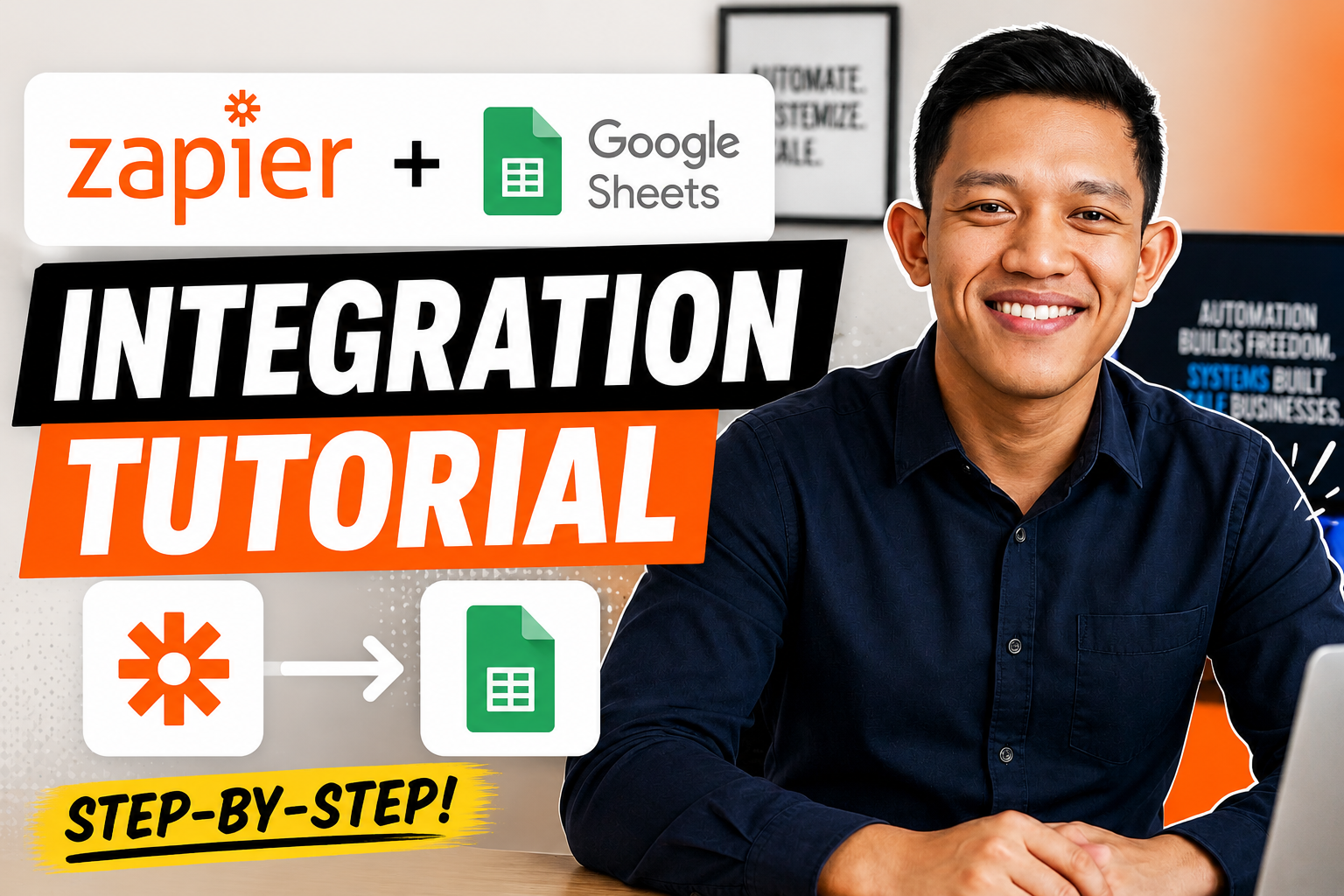 Zapier & Google Sheets Integration Thumbnail