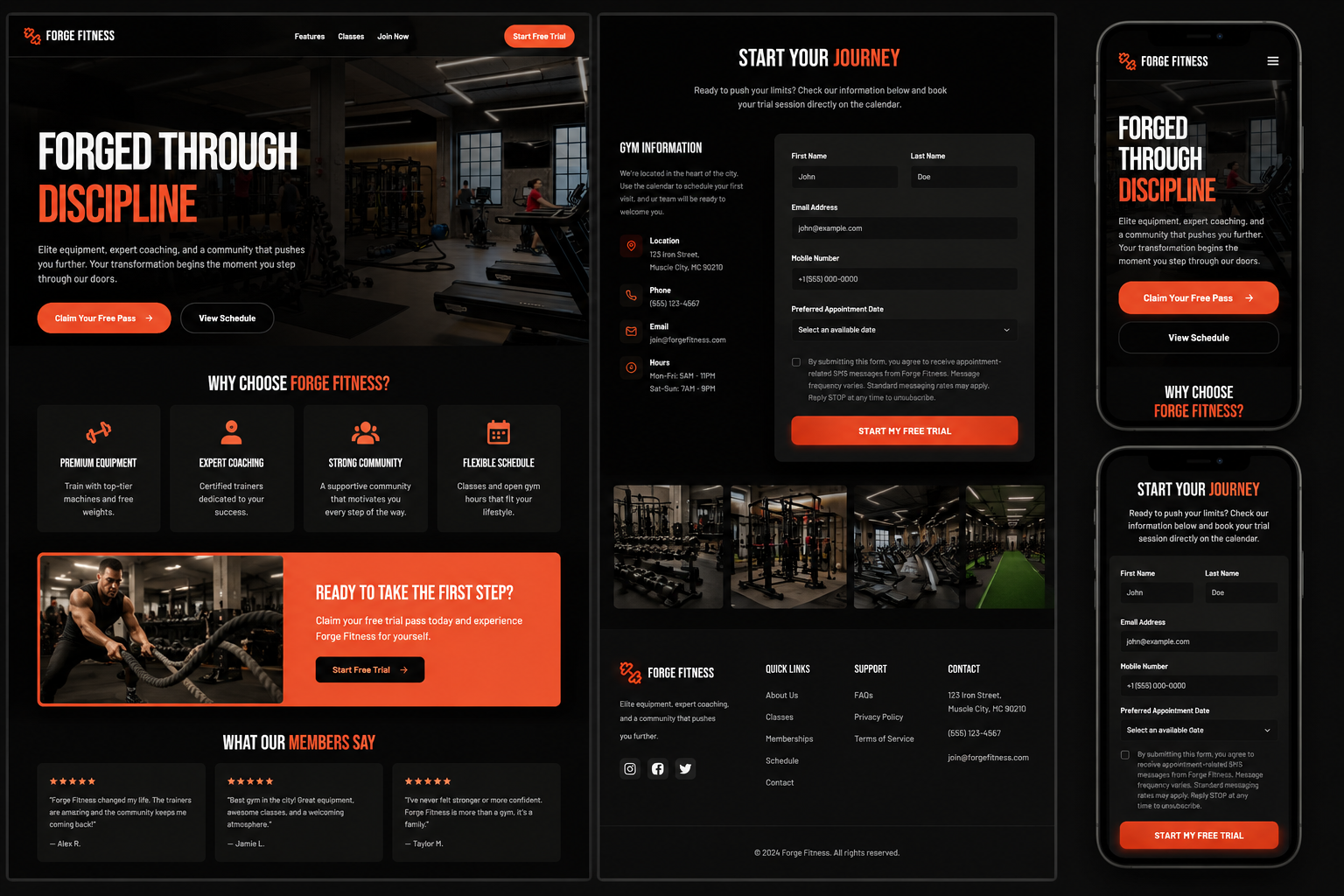 Forge Fitness Funnel
