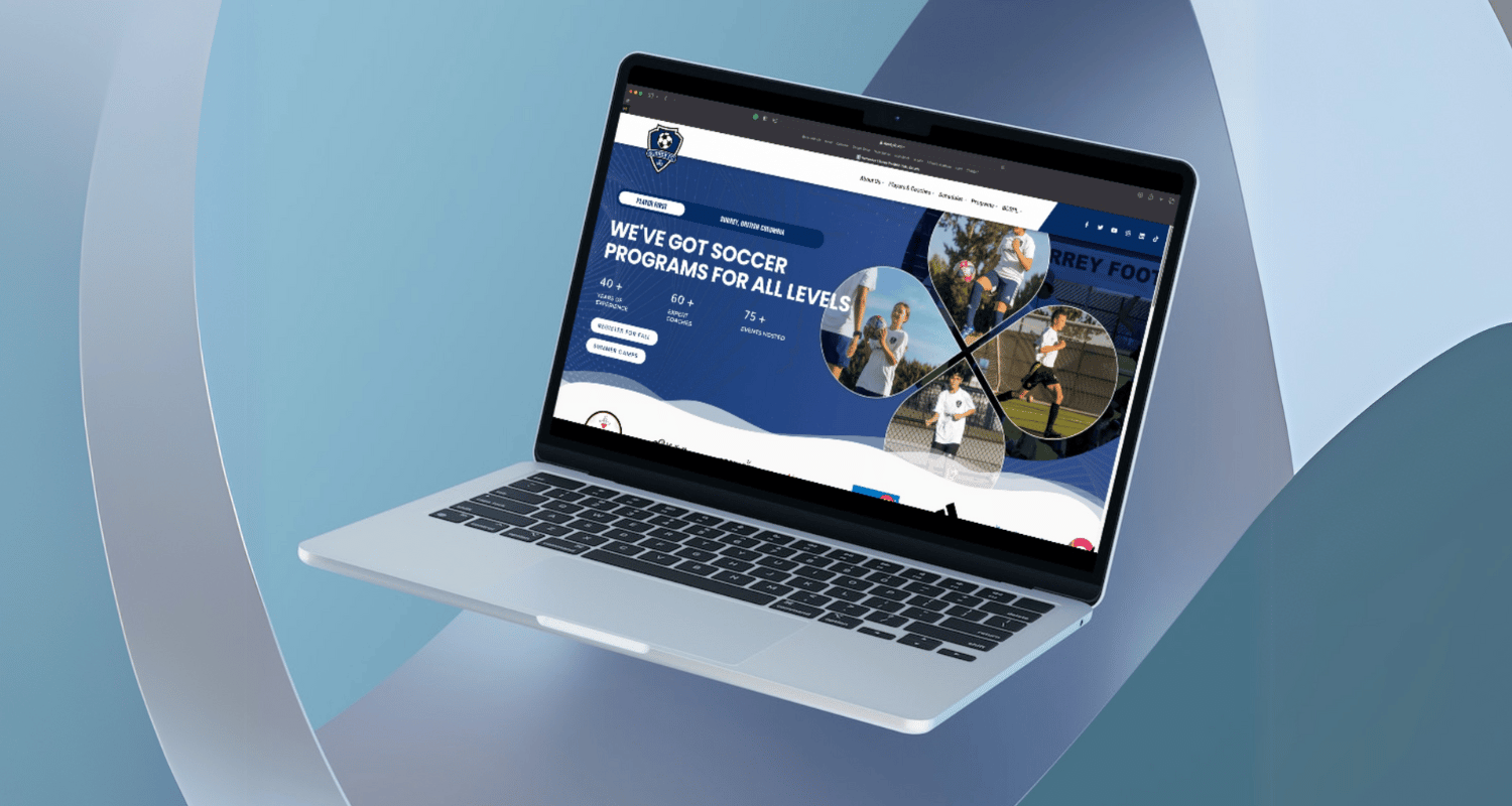 SURREY FOOTBALL CLUB interface preview