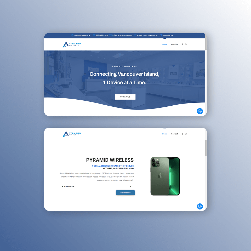 PYRAMID WIRELESS interface preview