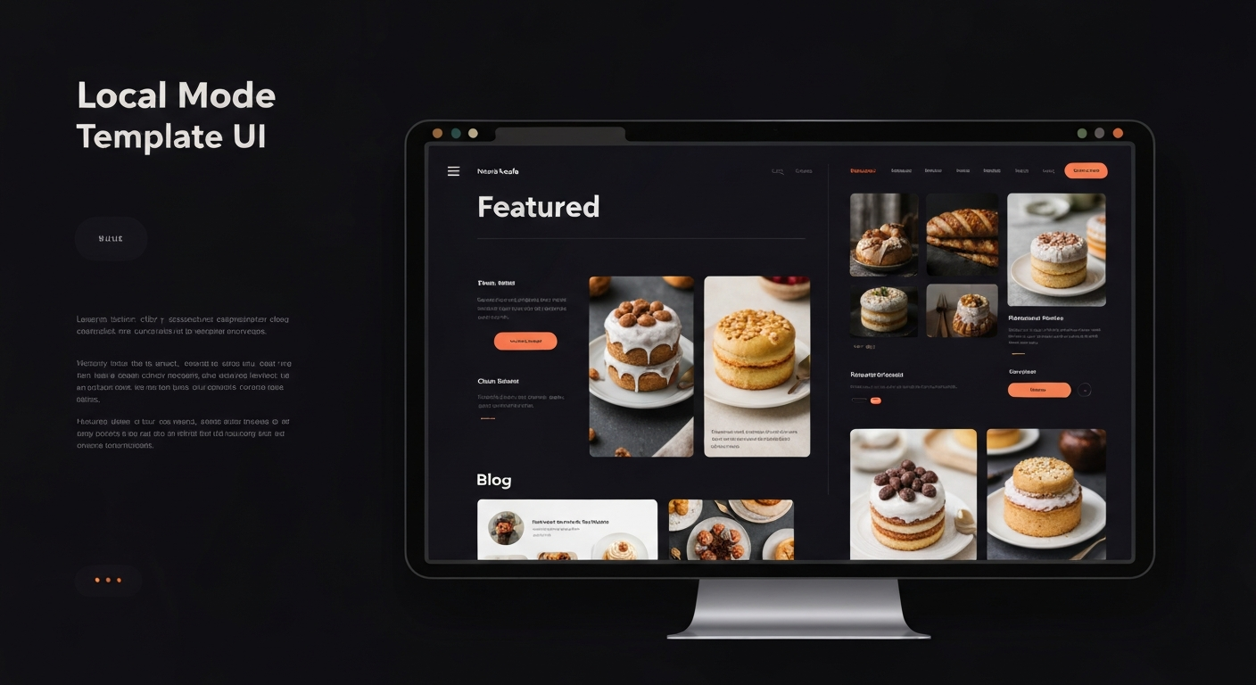 The Little Bakery website template