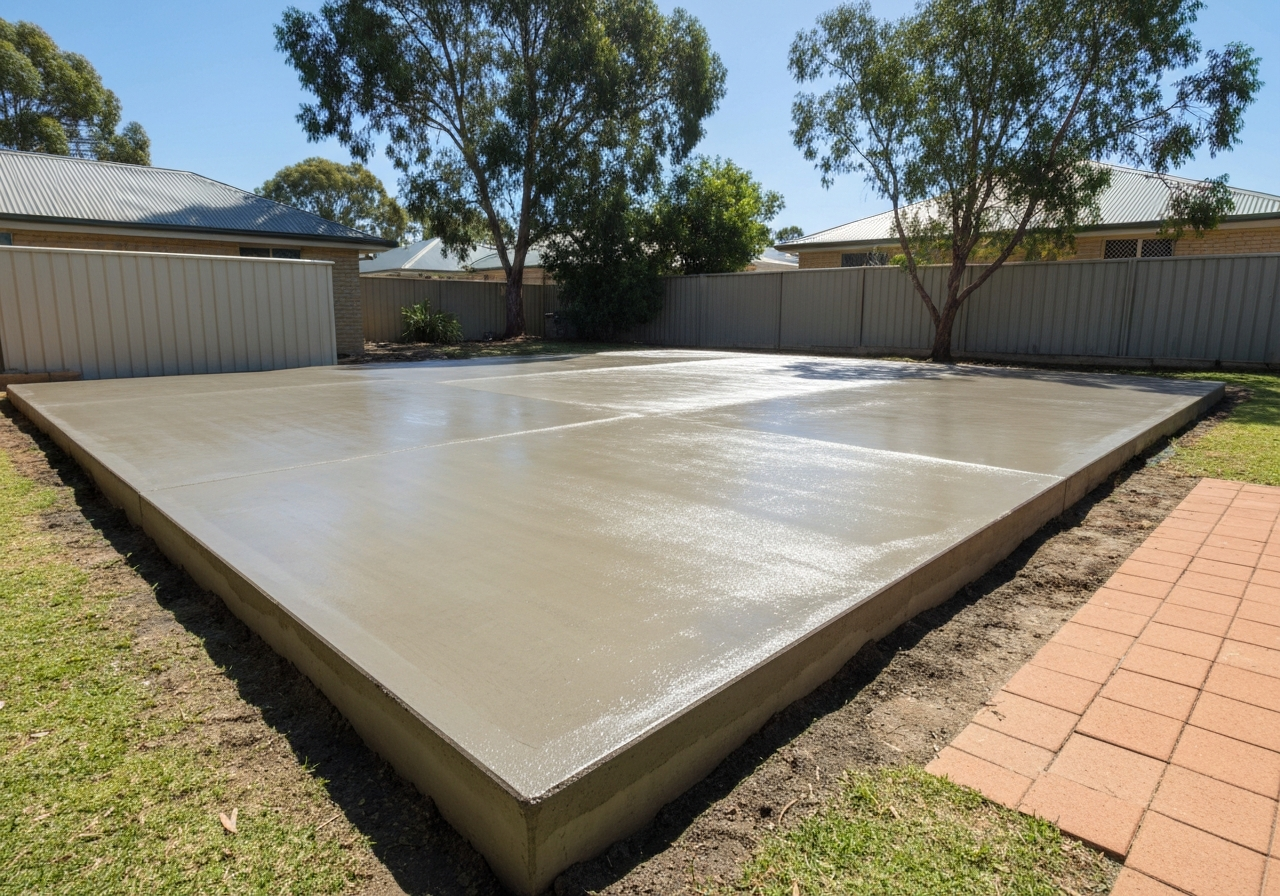 After concrete slabs Blacktown
