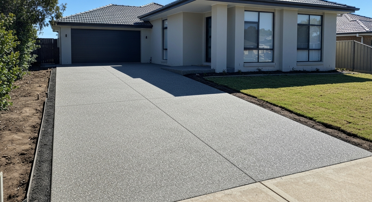 Concrete driveway installation in Blacktown NSW