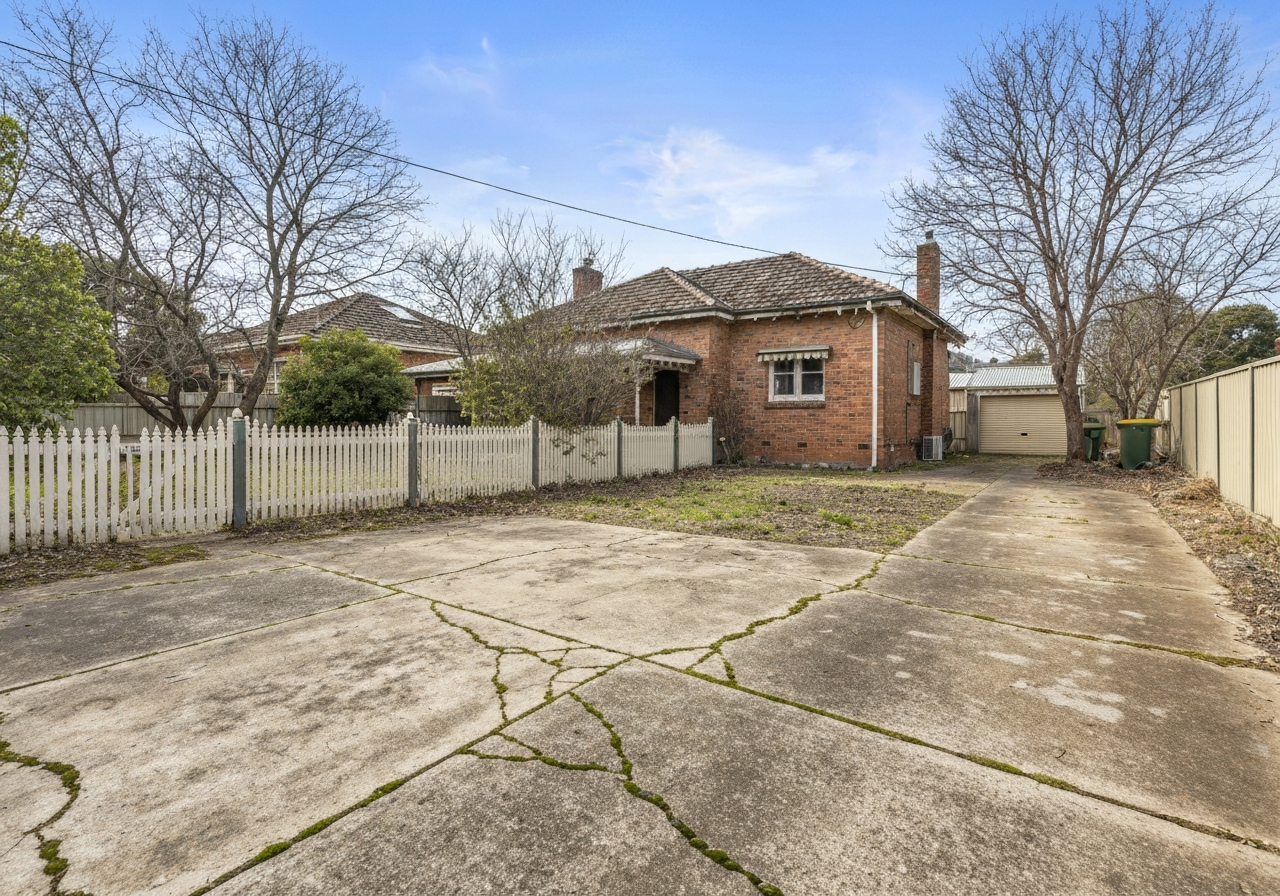 Before concrete driveways Seven Hills