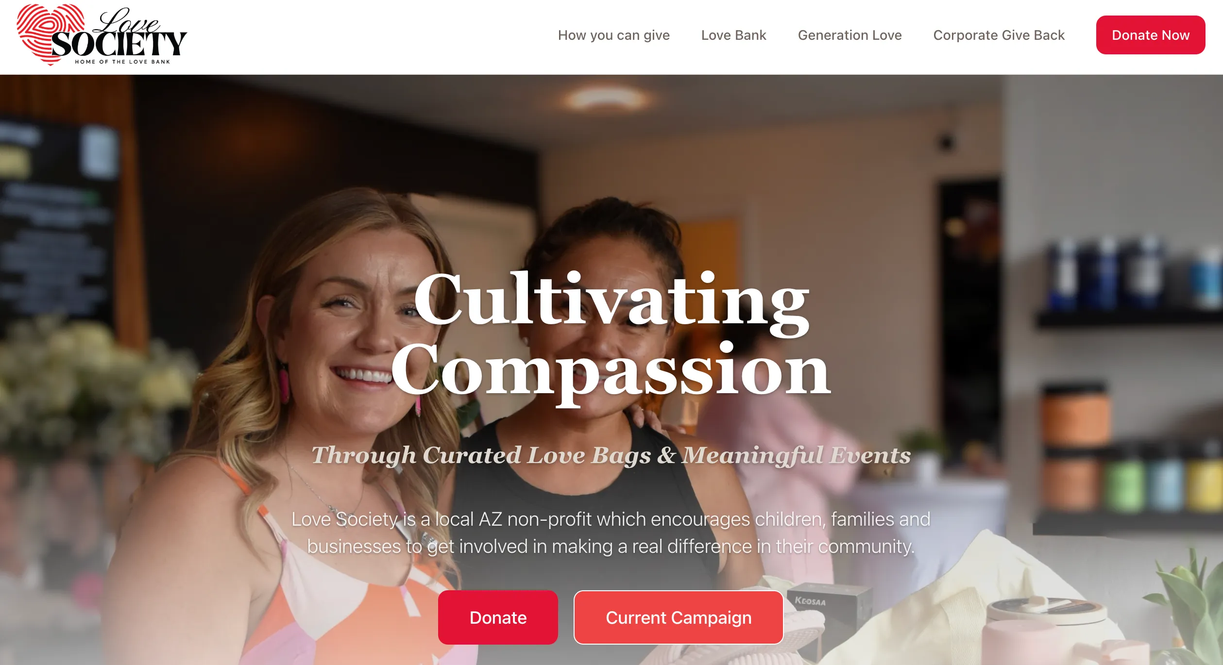 Love Society Website Preview