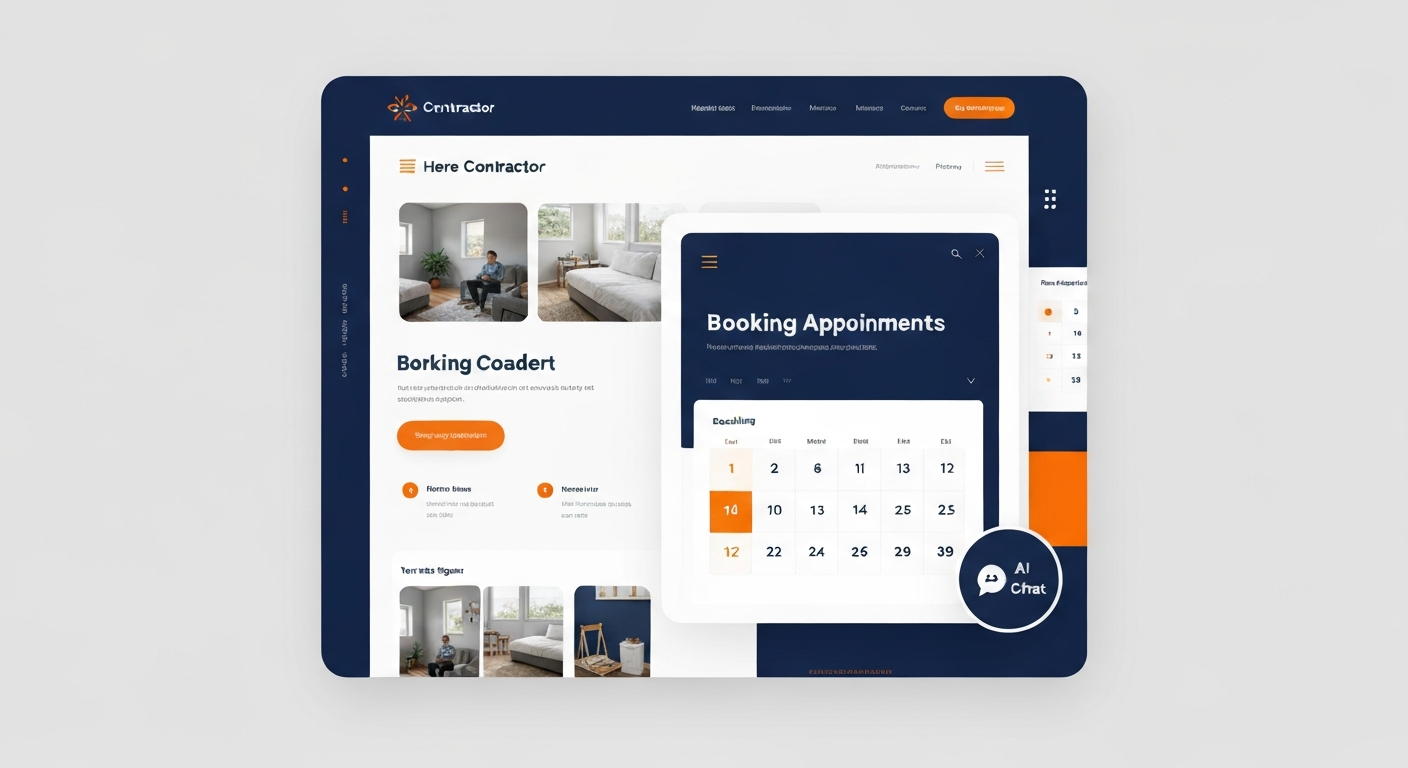 High-converting contractor website mockup