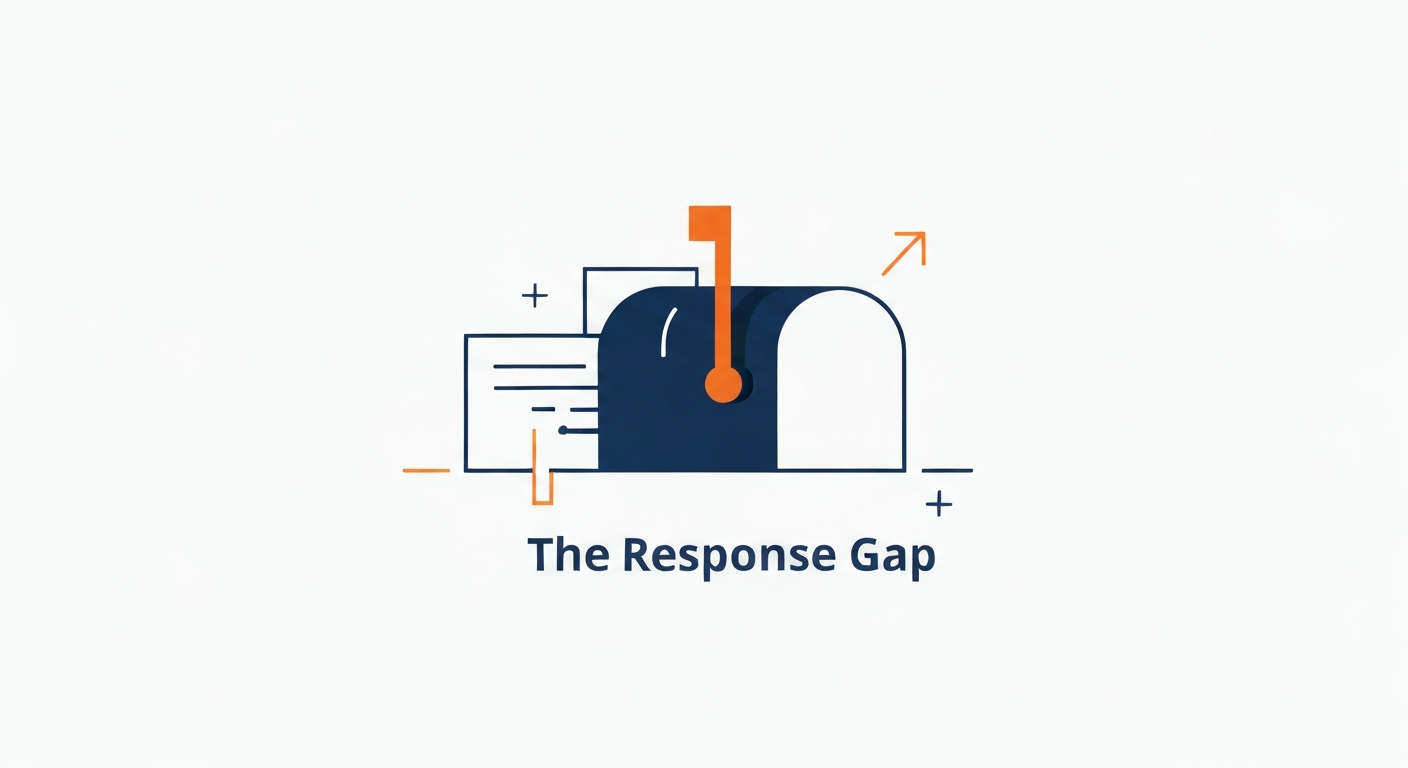 The Response Gap — Why Your Content Is Working But Your Inbox Is Empty