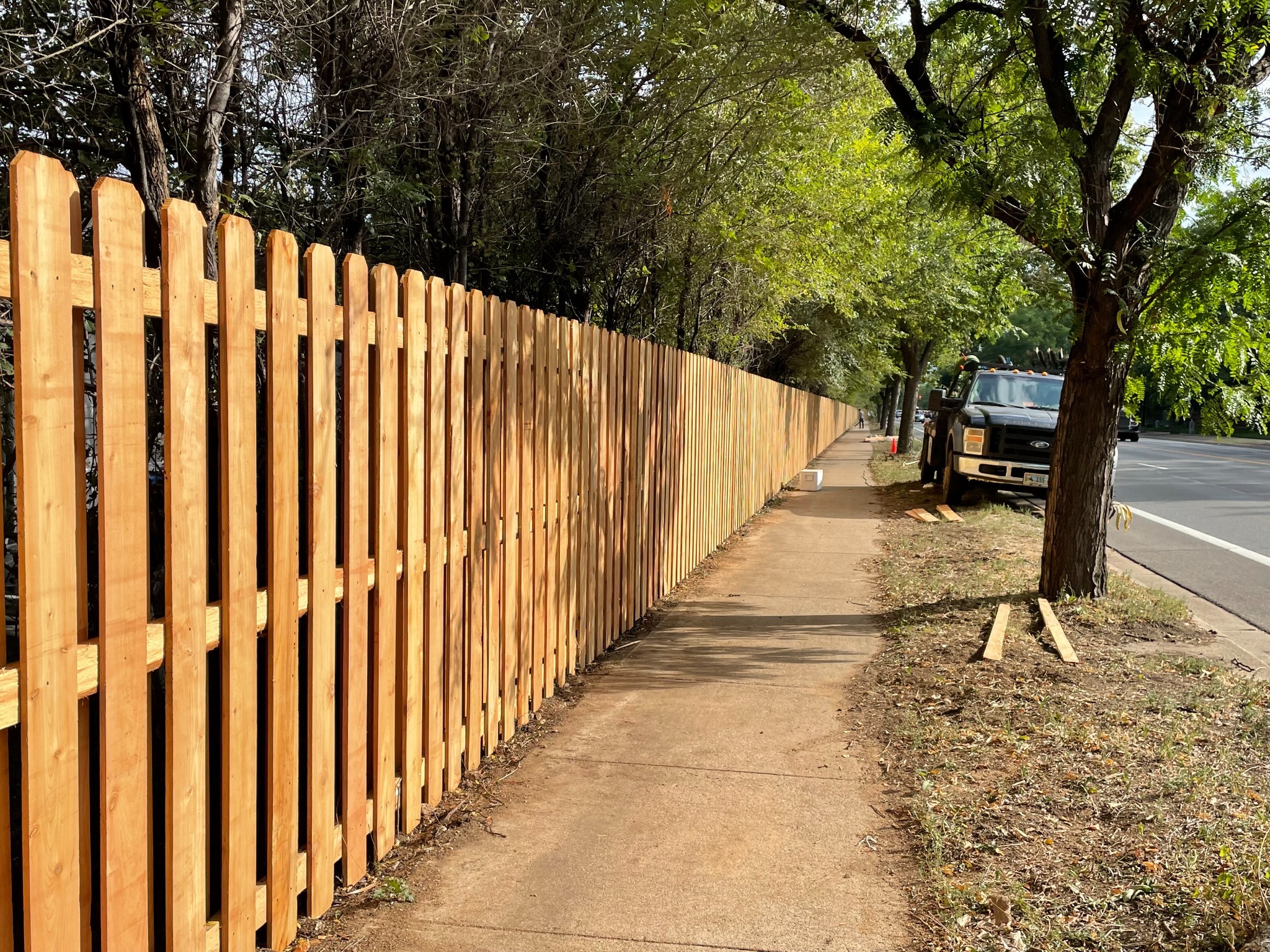 Cedar Picket Fence