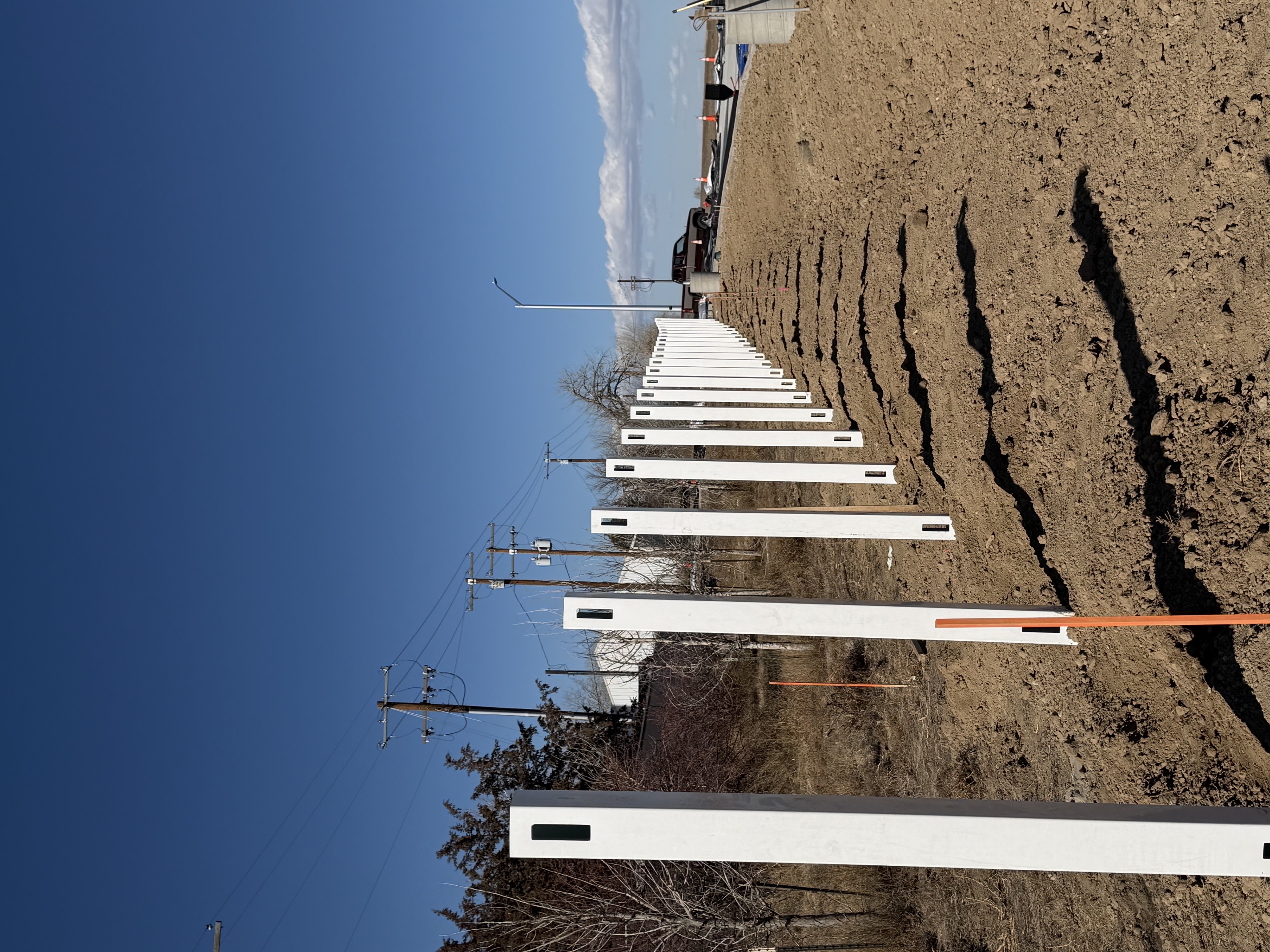 White Vinyl Fence Posts