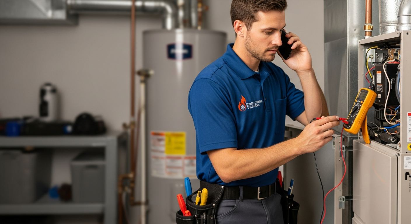 HVAC professionals at work