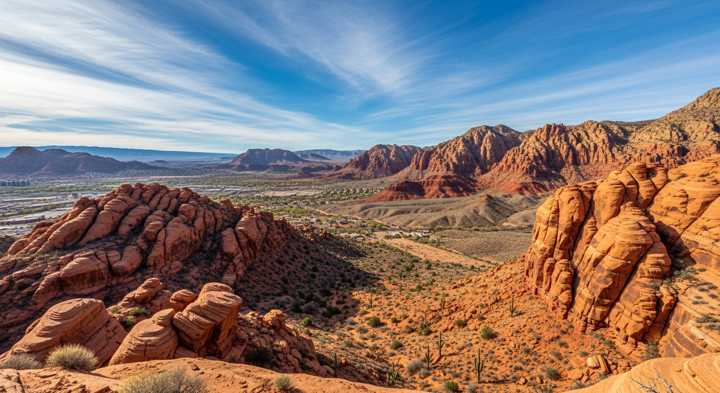 Scenic view of St. George, Utah - Pro-Tech Window Tinting Service Area