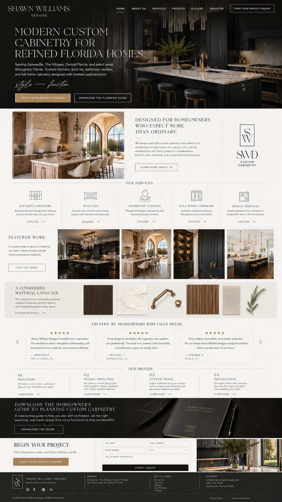 Shawn Williams Designs — Modern Custom Cabinetry