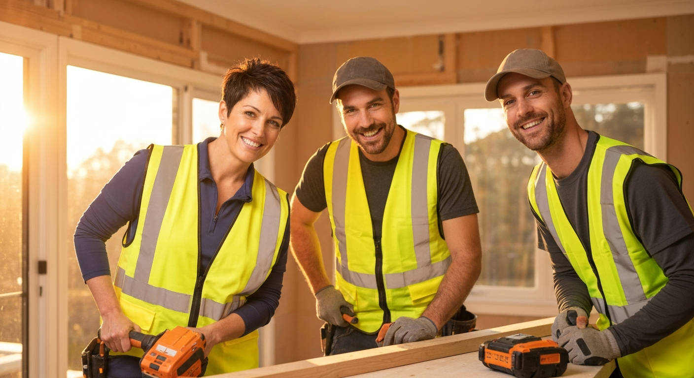 Contractor meeting with homeowner