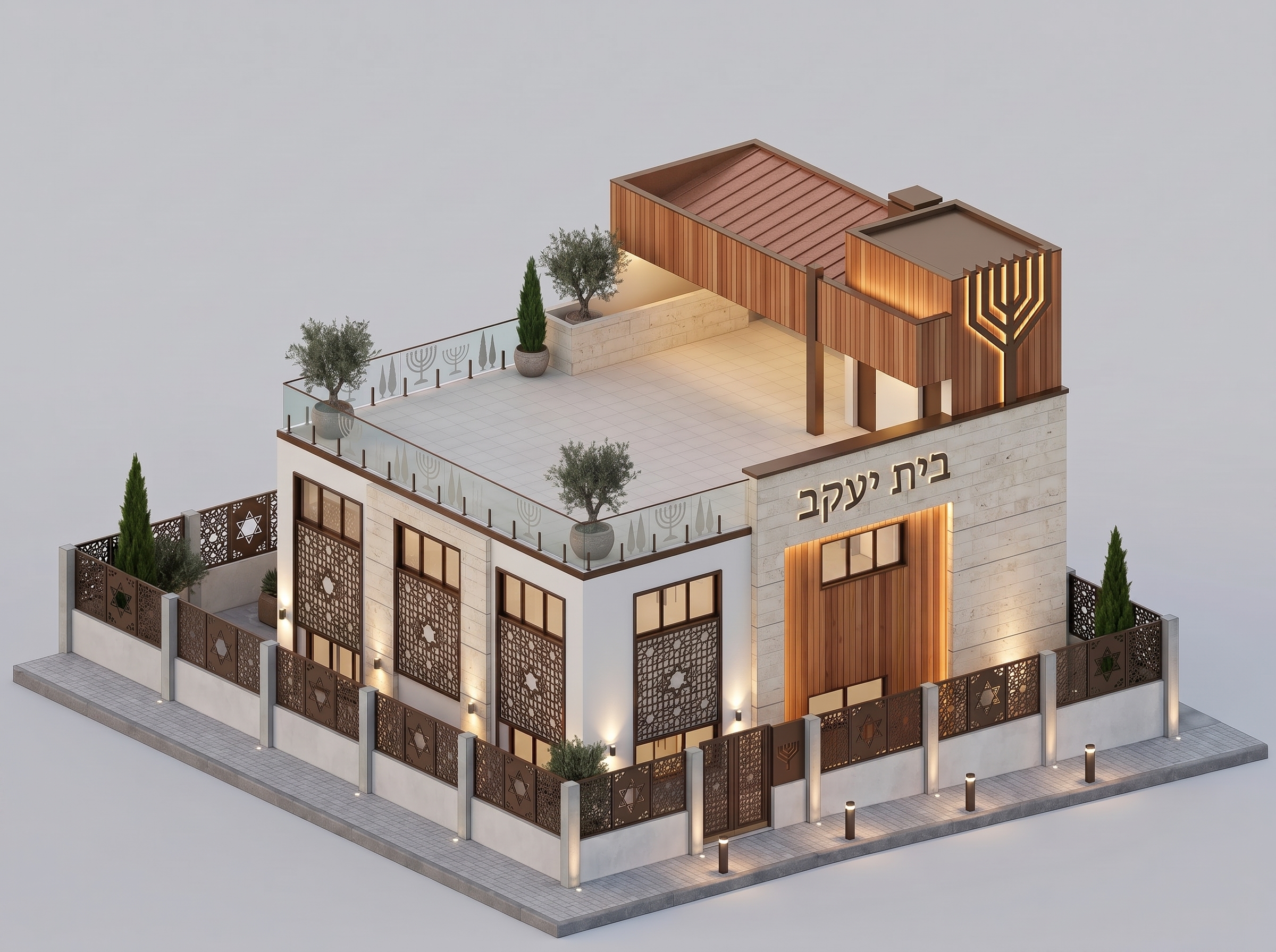 Projeto da nova sede da Sinagoga Kehilat Beit Yaacov em Tibau/RN
