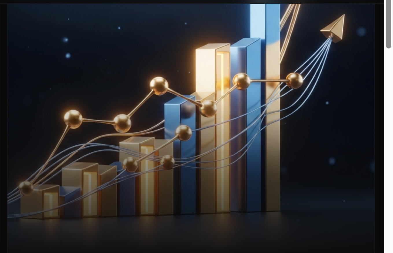 3D Abstract Business Growth