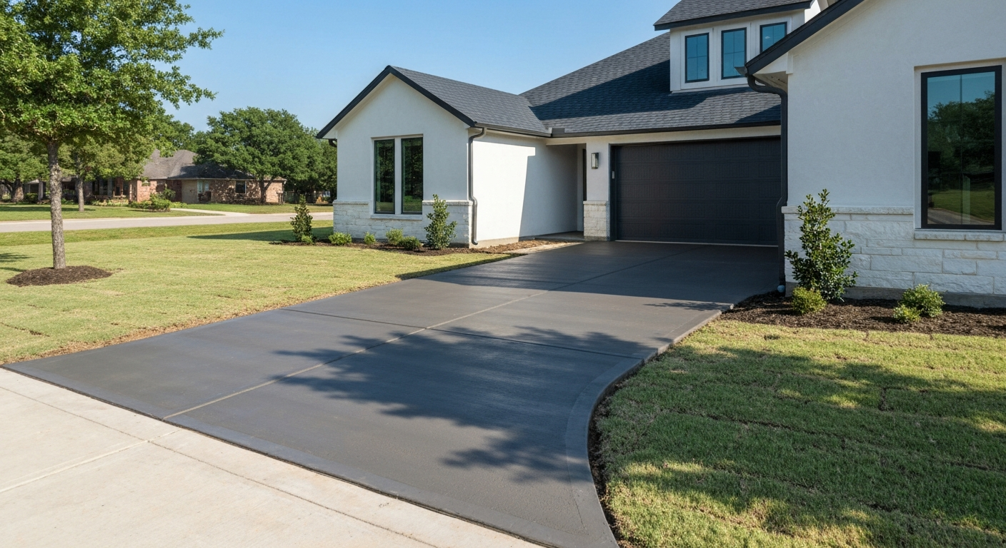Recent Concrete Driveway Extension