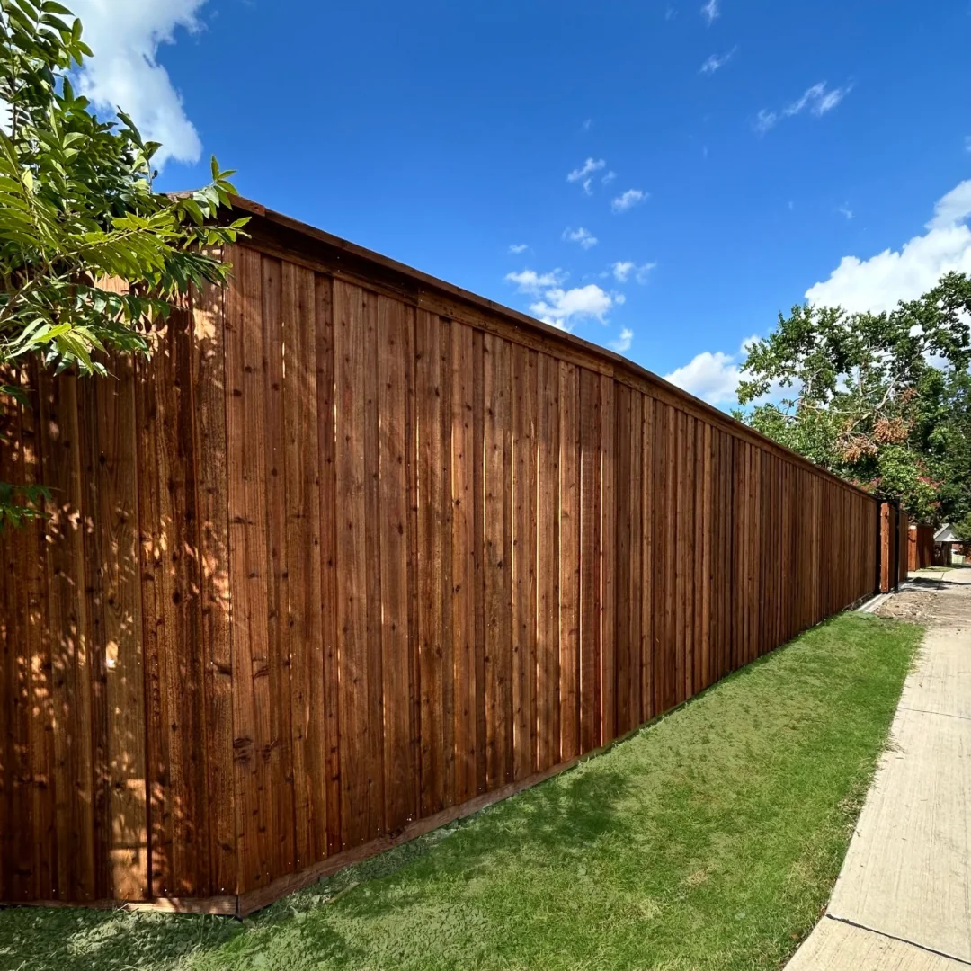 Wood Cedar Fence Installation A&O Texas Solutions