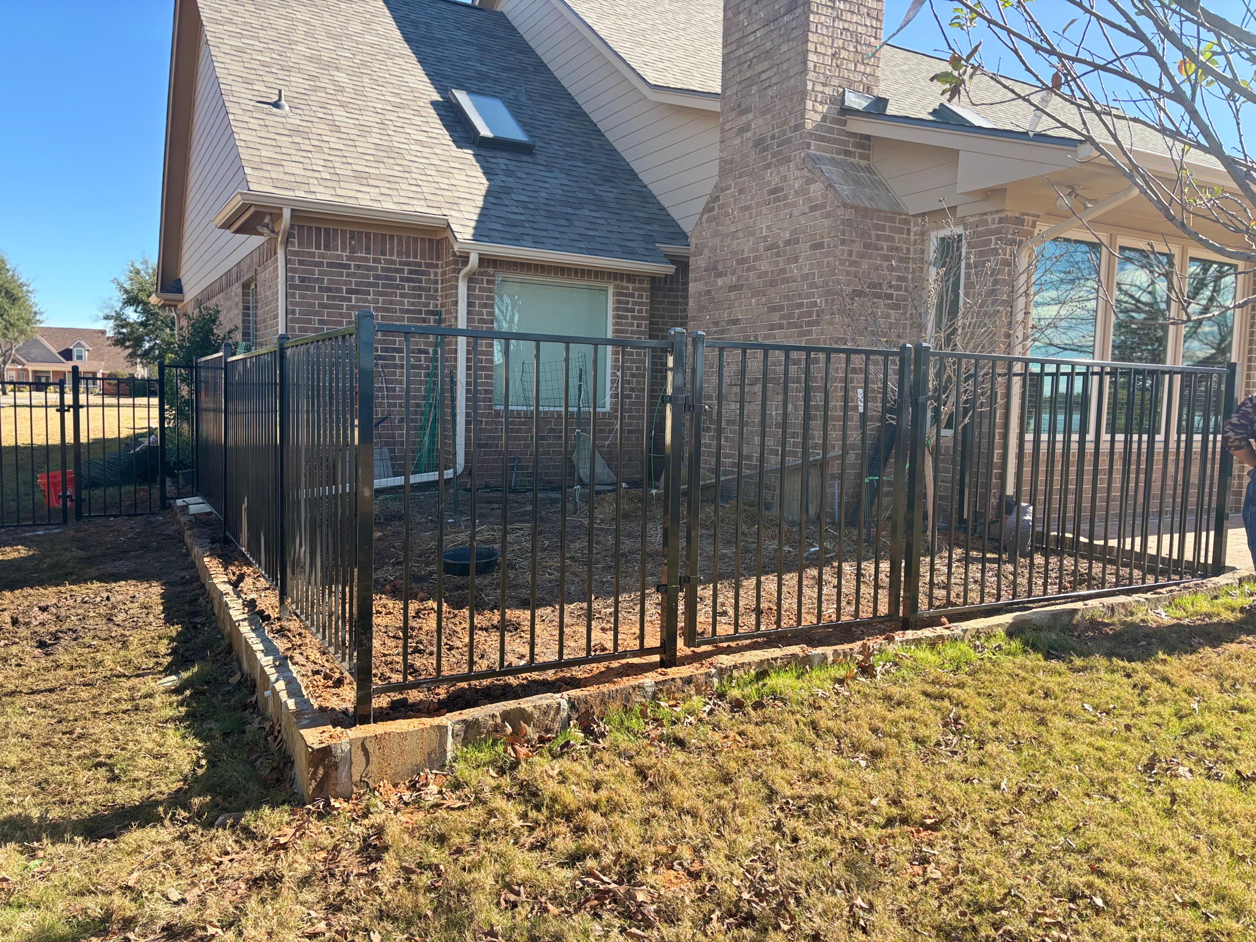 Custom Scrollwork Iron Fence