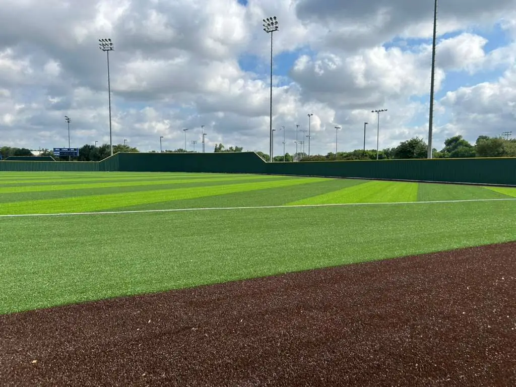 Commercial fencing project Texas DFW - sports enclosures in Fort Worth