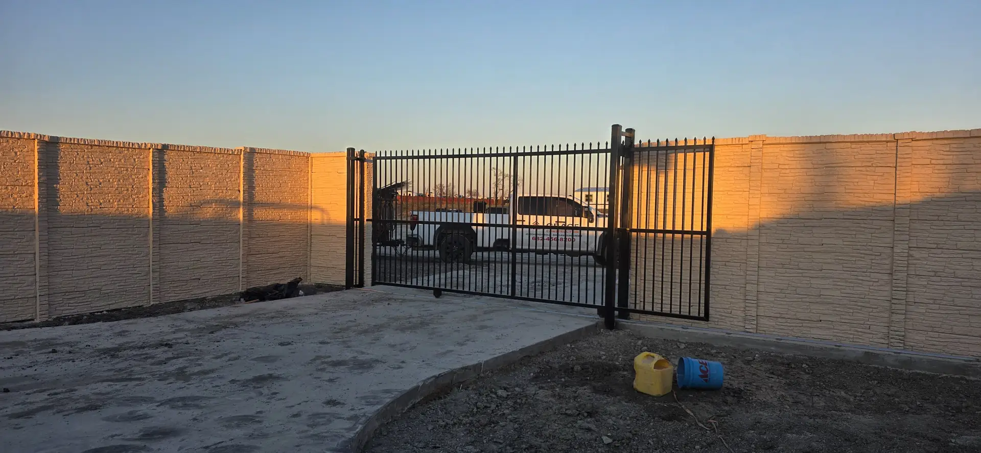 Commercial fencing project Texas DFW - commercial gates in Fort Worth