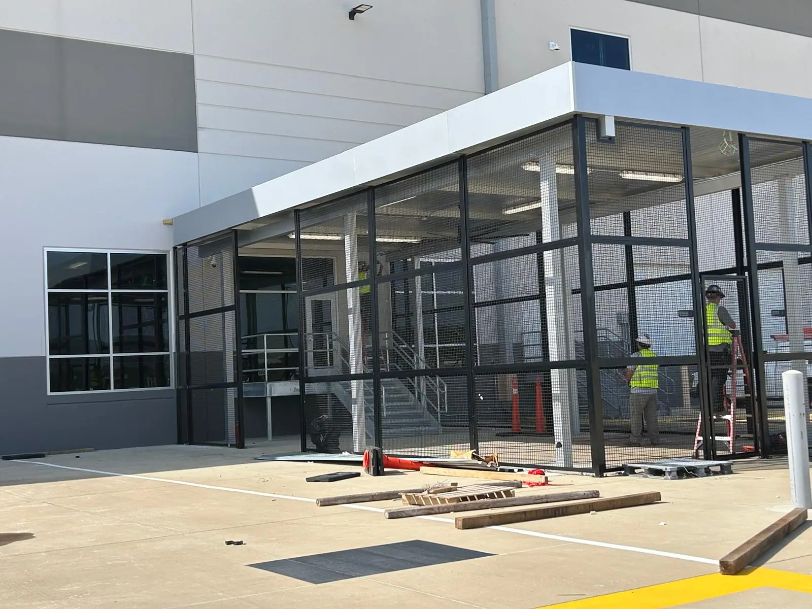 Commercial fencing project Texas DFW - high security perimeter fencing