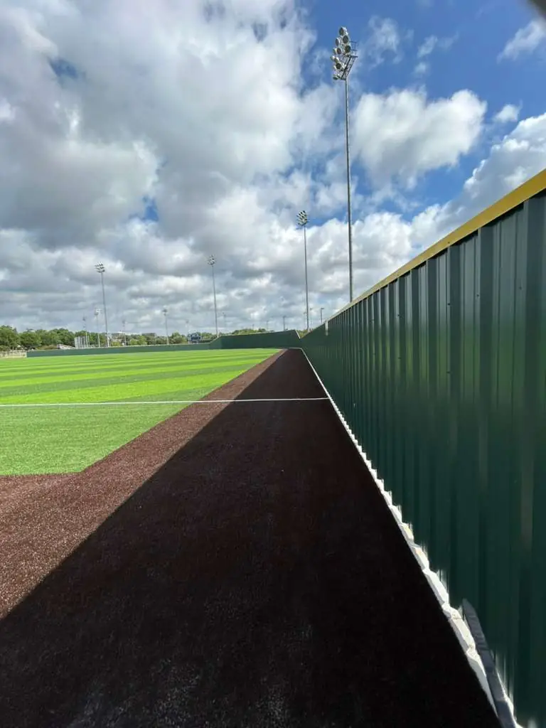 Commercial fencing project Texas DFW - sports enclosures in Arlington
