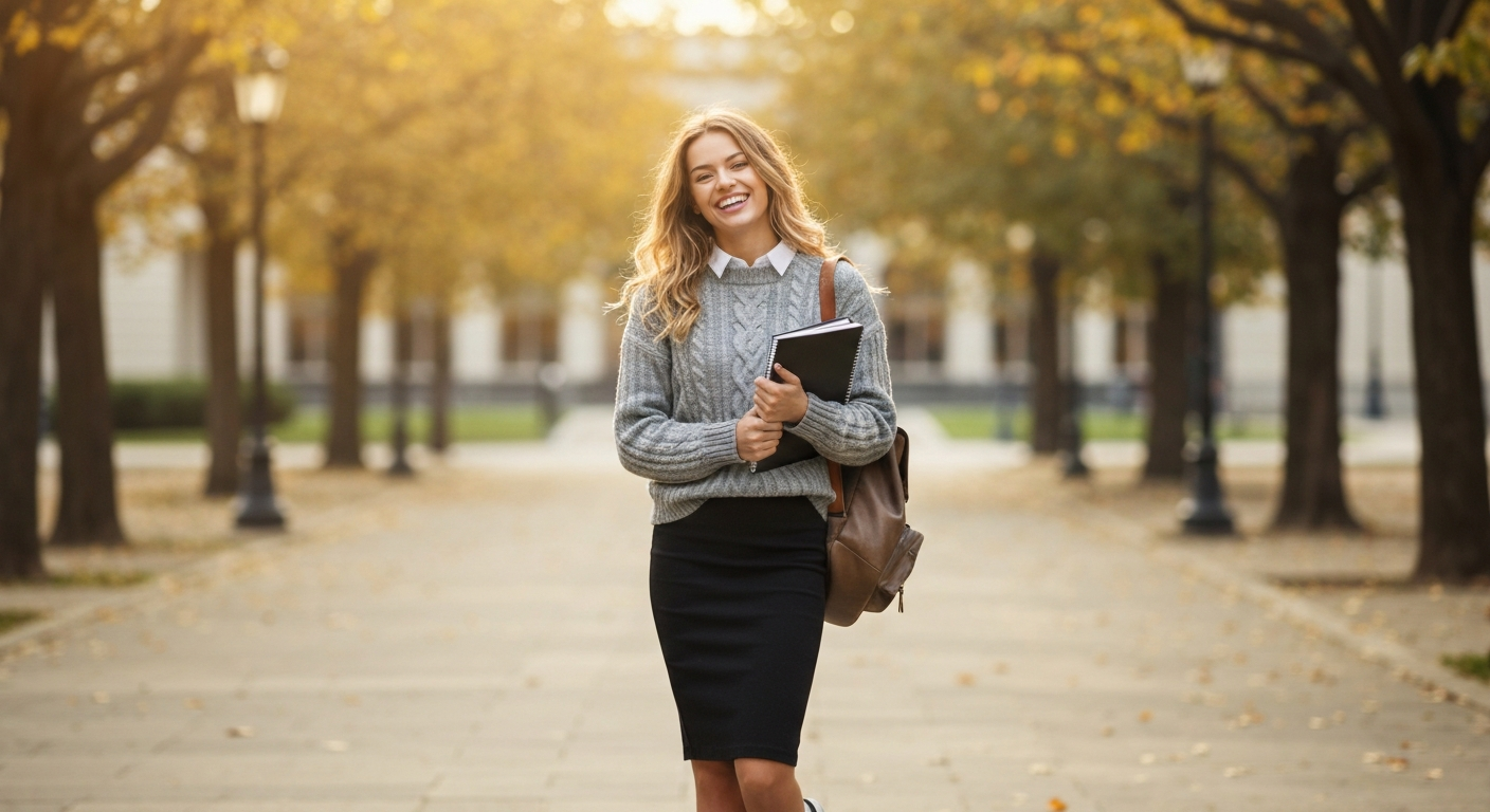 Student smiling