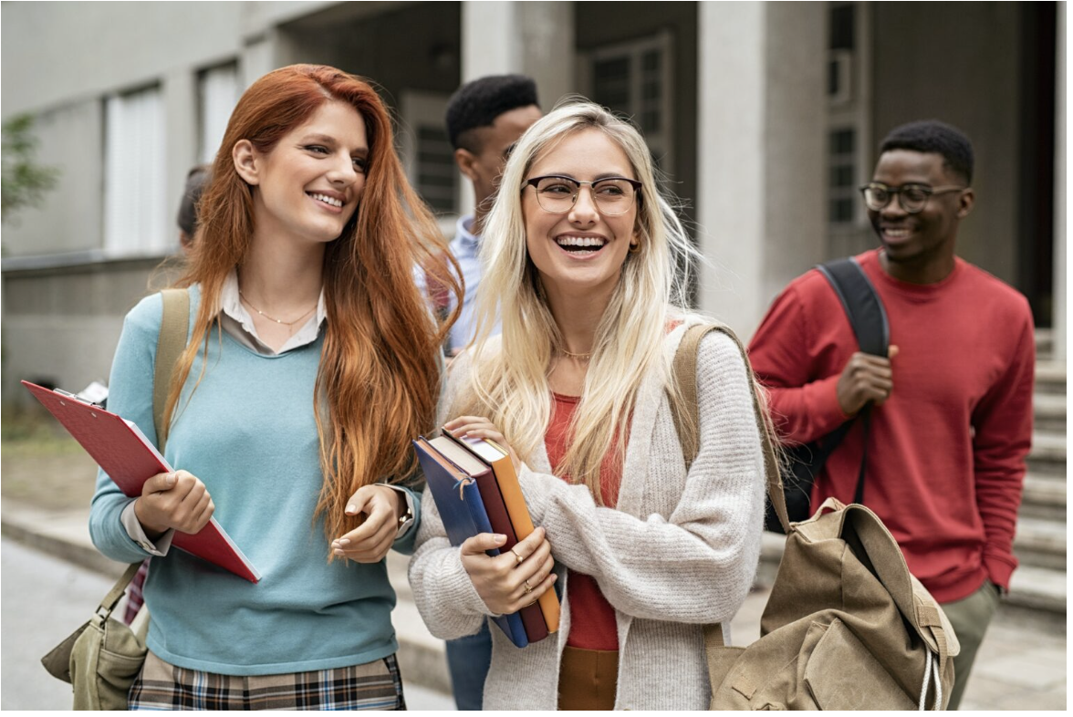 Students on campus