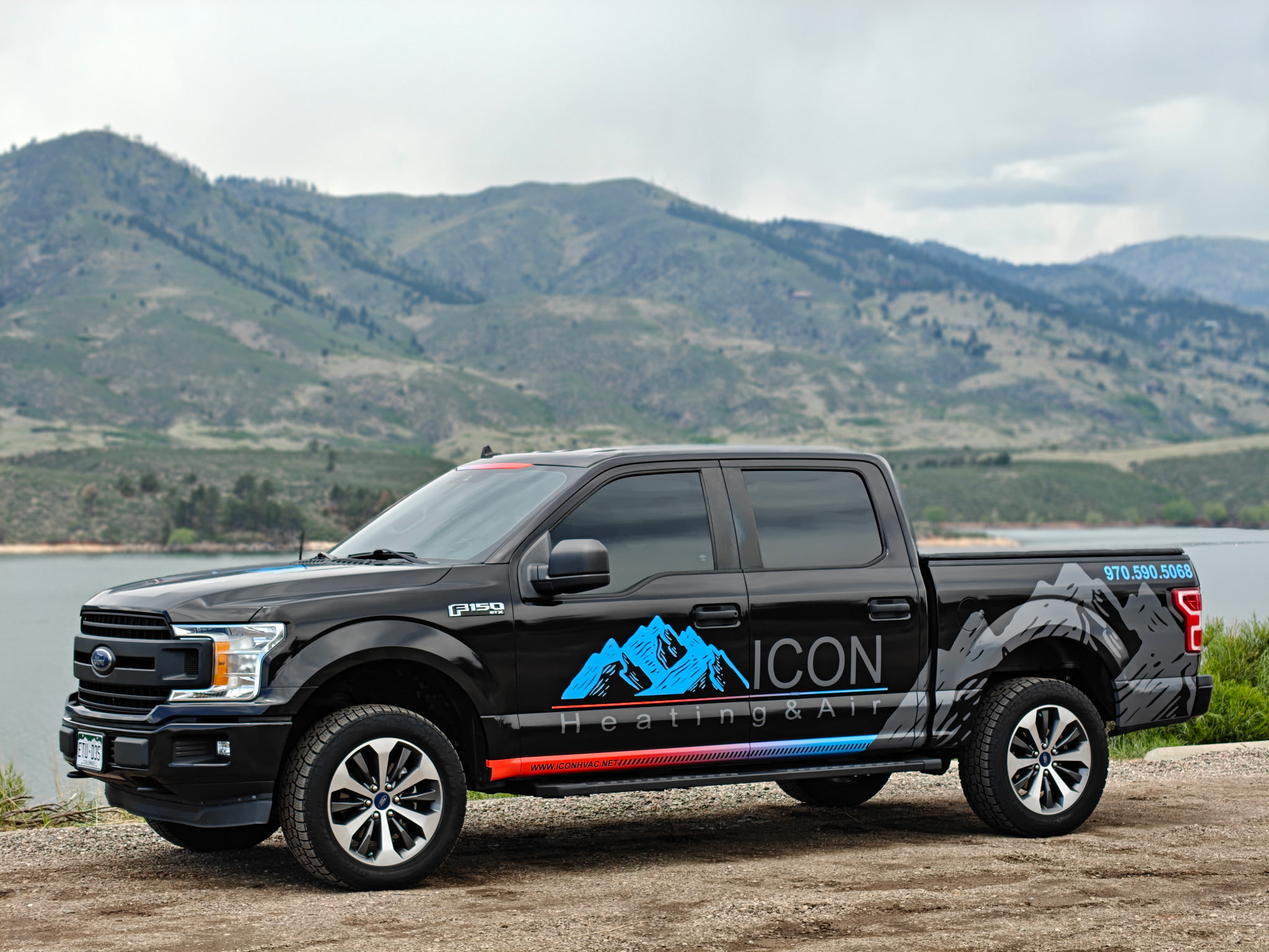 Icon Heating & Air service truck in Northern Colorado