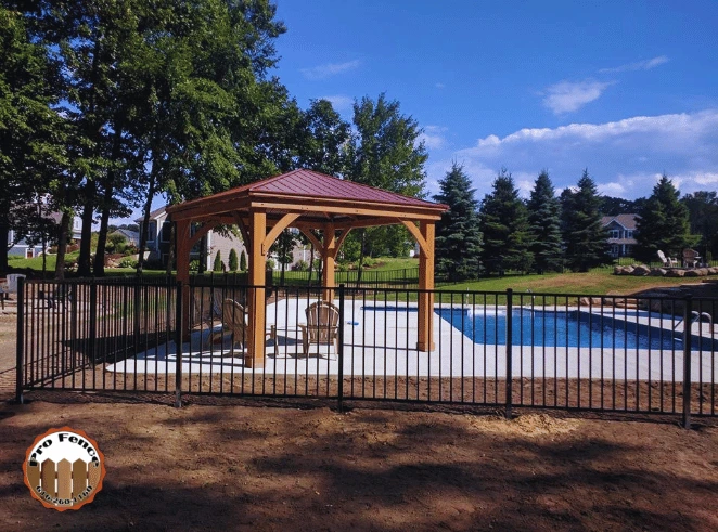 Ornamental Pool Fence Installation Rockford & Grand Rapids