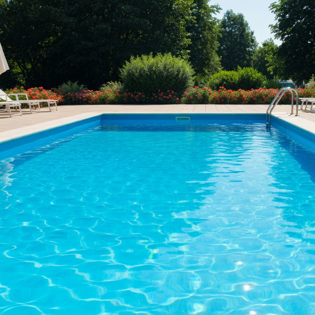 Sparkling clean pool