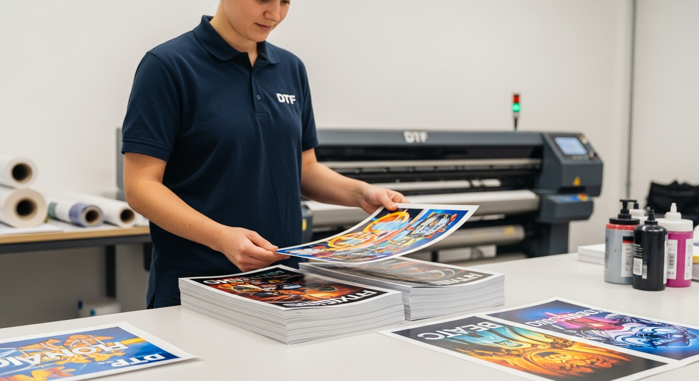 DTF printing operation at Aessist