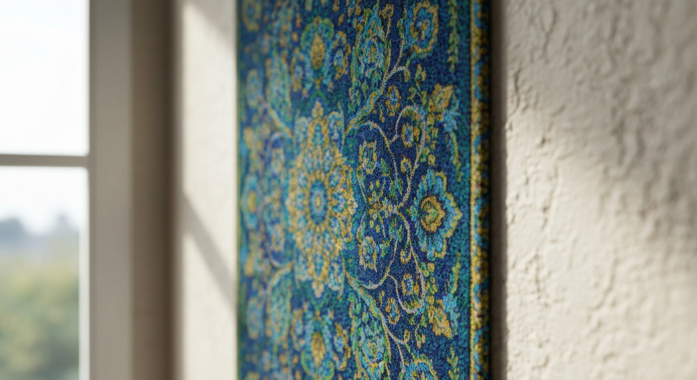 Custom printed wall hanging