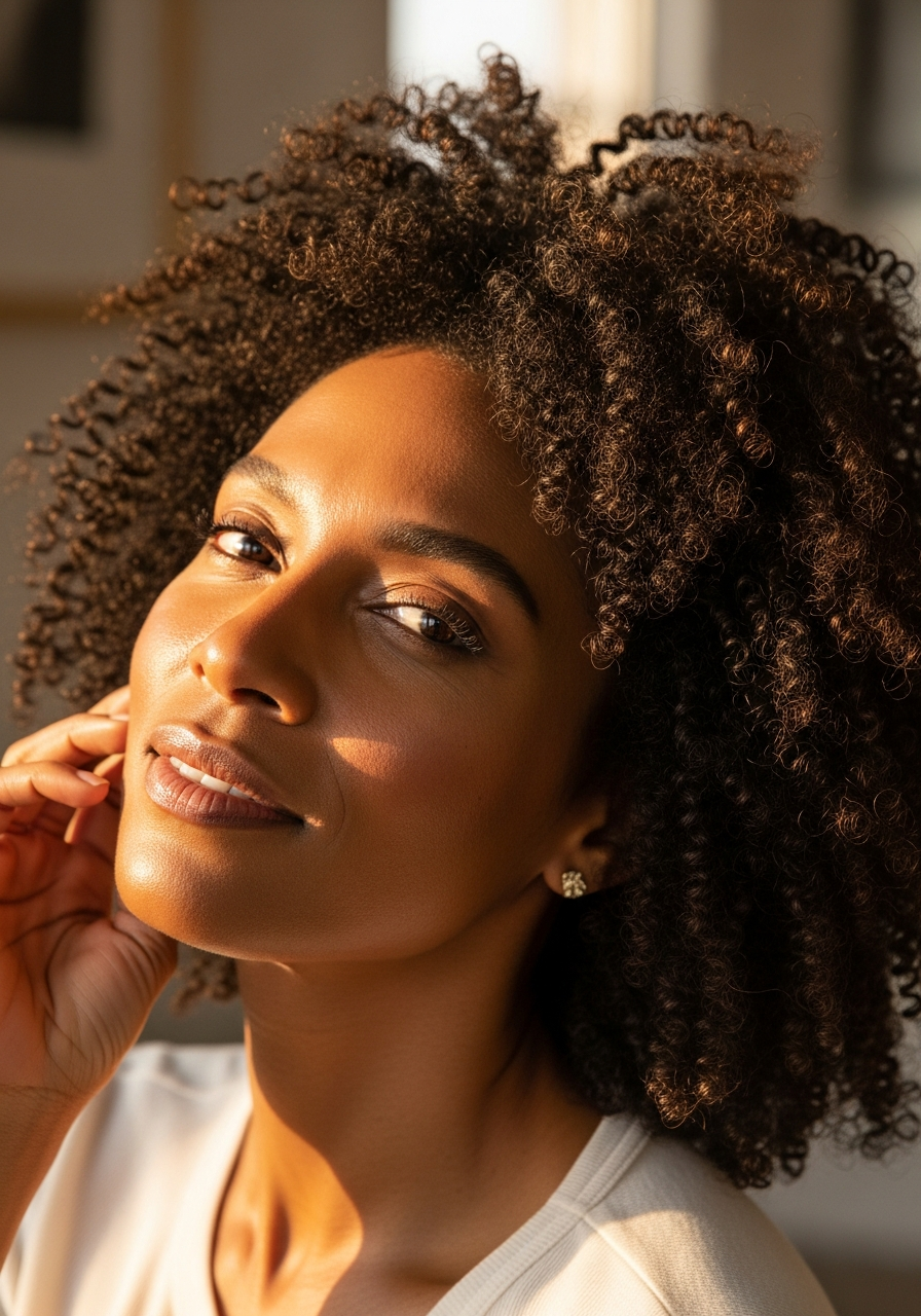Natural hair silk press Mississauga — Roxy's Hair Design