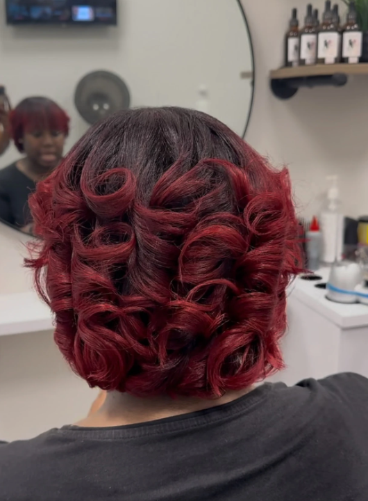 Natural Hair Service Silk Press