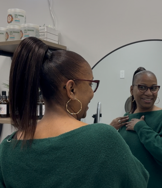 Sleek Ponytail Install