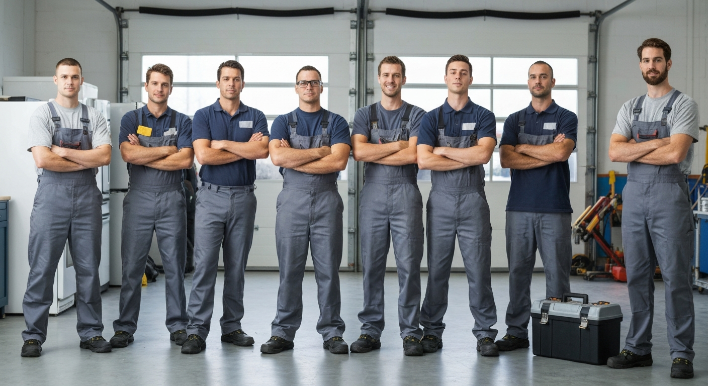 Our team of male appliance repair technicians