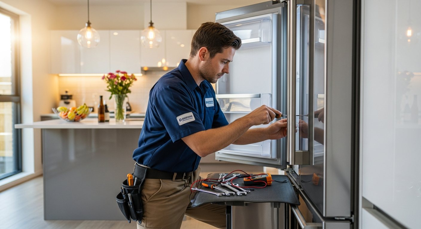 Map showing appliance repair service areas in Miami and Broward County