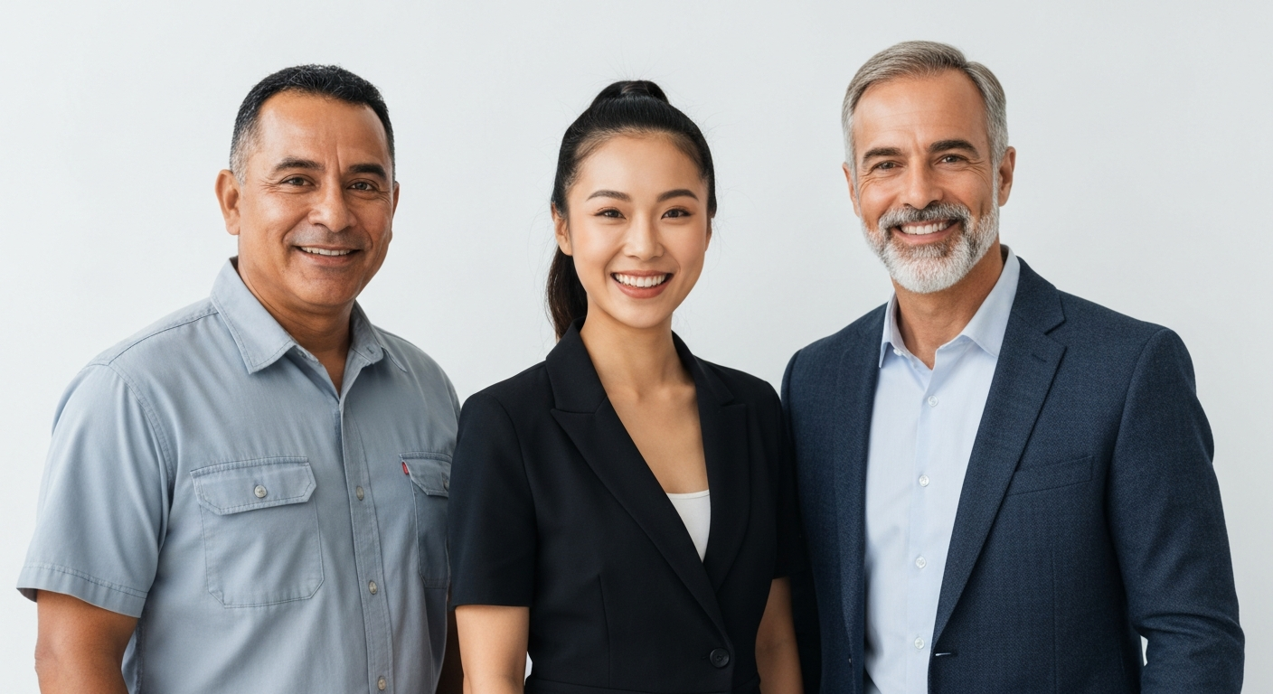 Diverse team of business owners