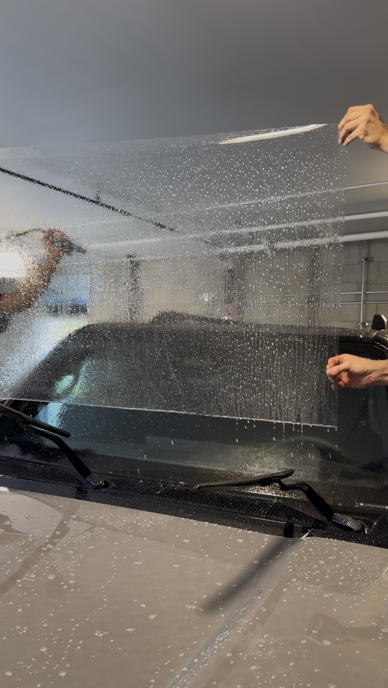 Windshield Protection Film installation in Riverside CA