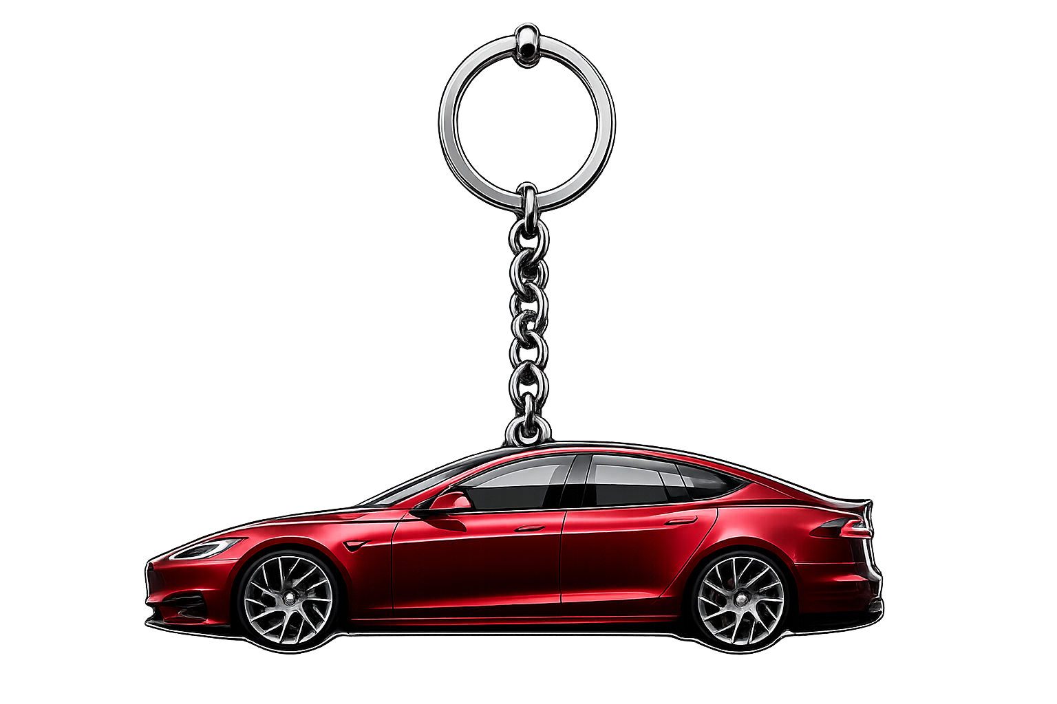 Tesla Model S Signature Keychain