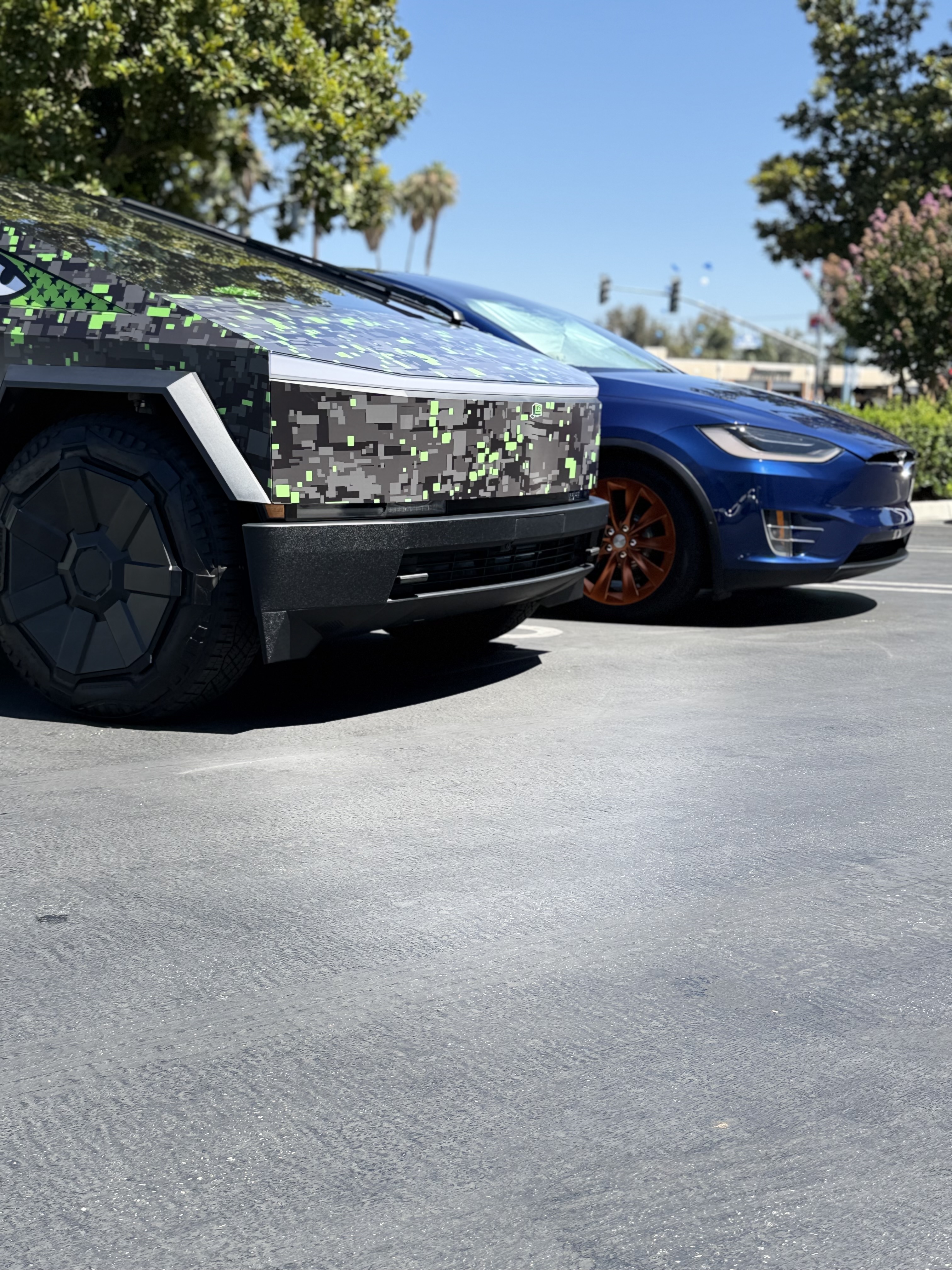 Tesla Cybertruck and Model X at CDA Auto Styling