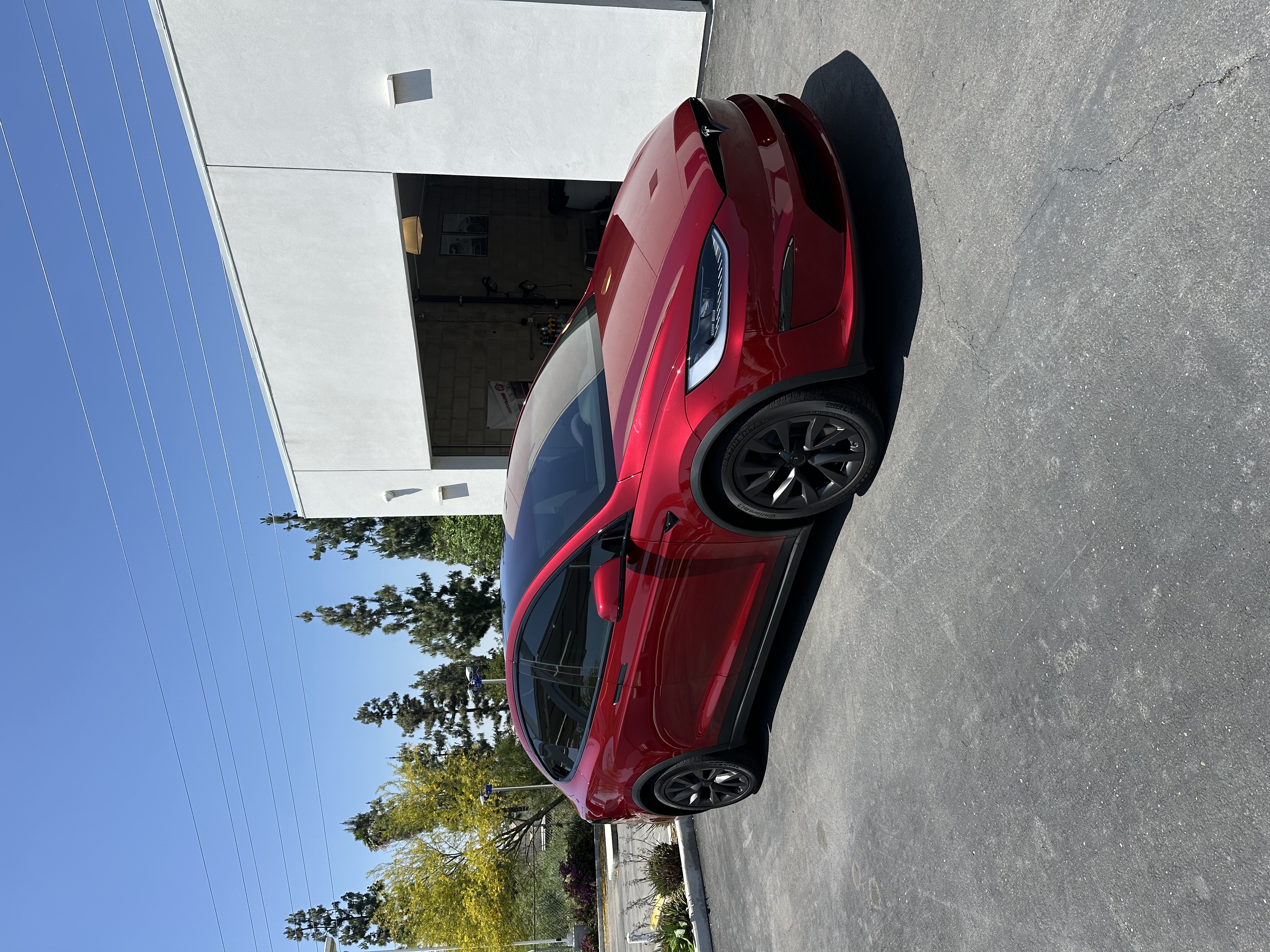 Tesla Model X PPF Red
