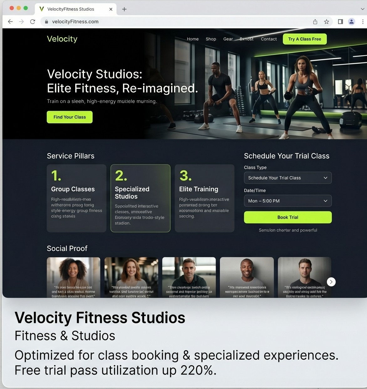 Velocity Fitness Studios After
