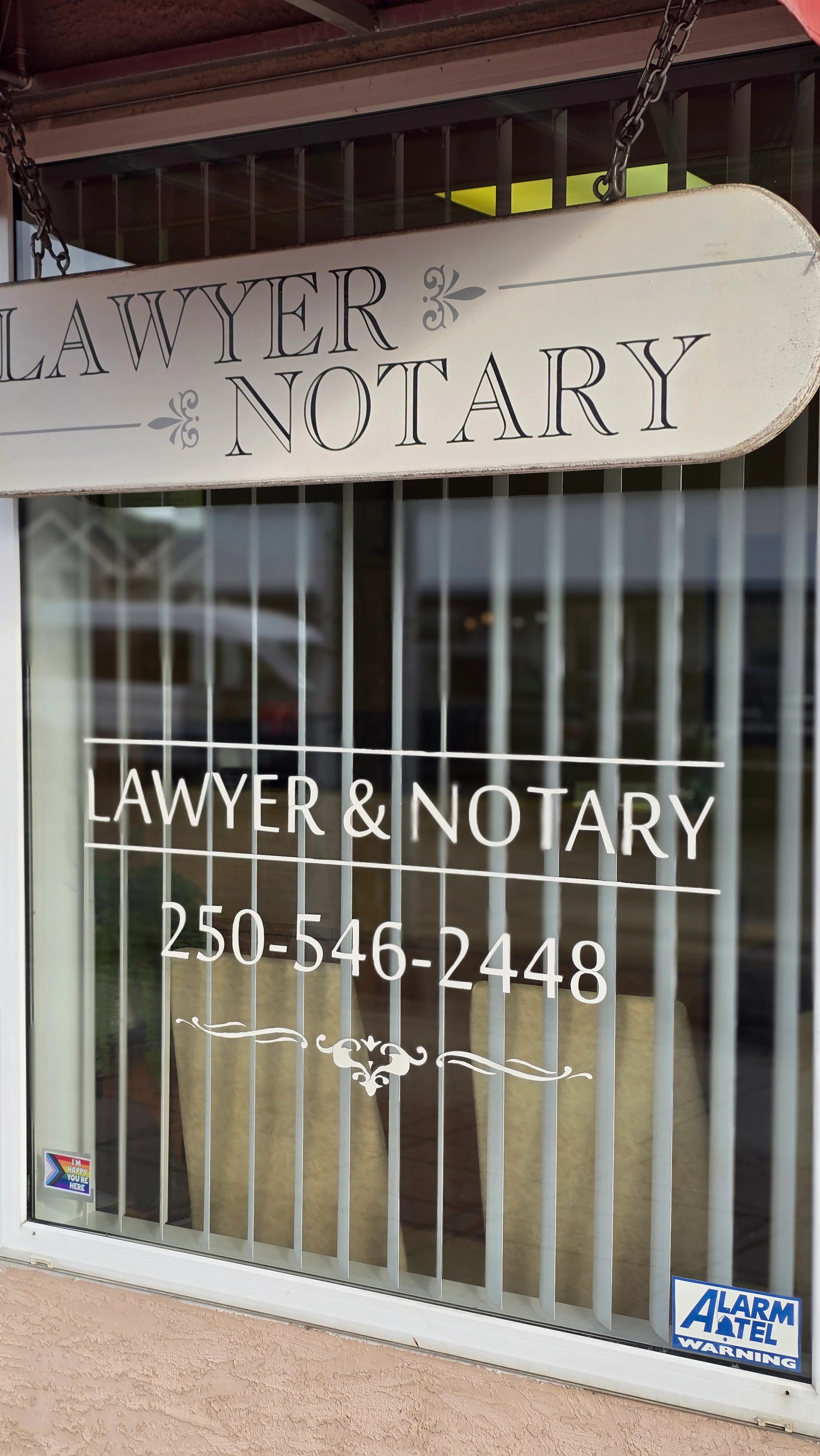 Abbey Law Corporation Vernon Office Sign