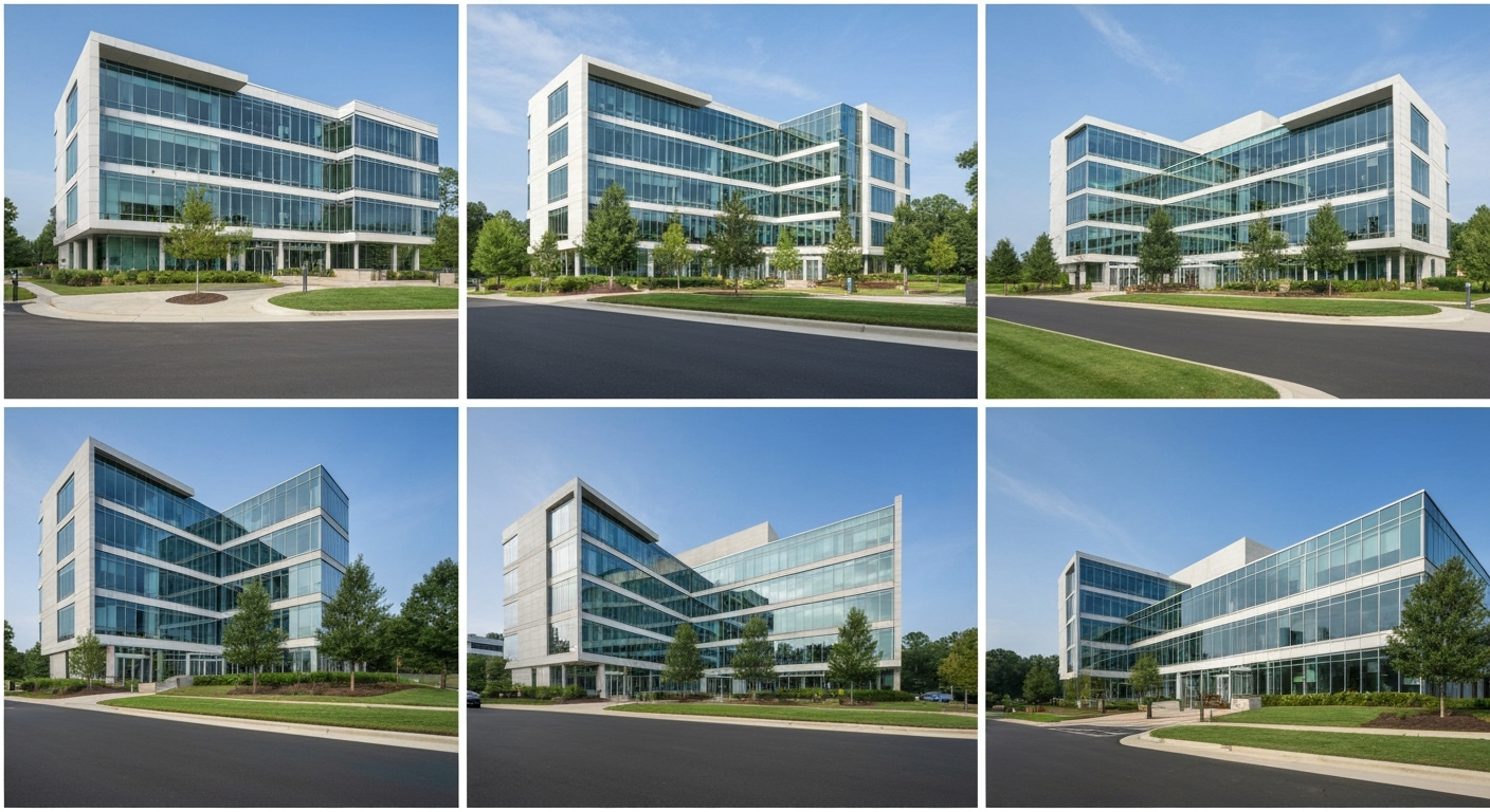 Johns Creek Georgia business district and modern enterprise office buildings